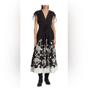EUC RTR Derek Lam Crosby Fatima Embroidered A Line Dress- Size 10